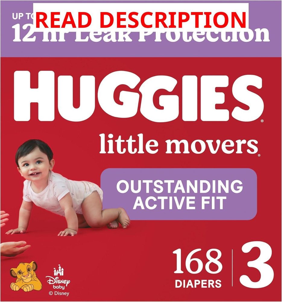 Huggies Little Movers Diapers Size 3 168