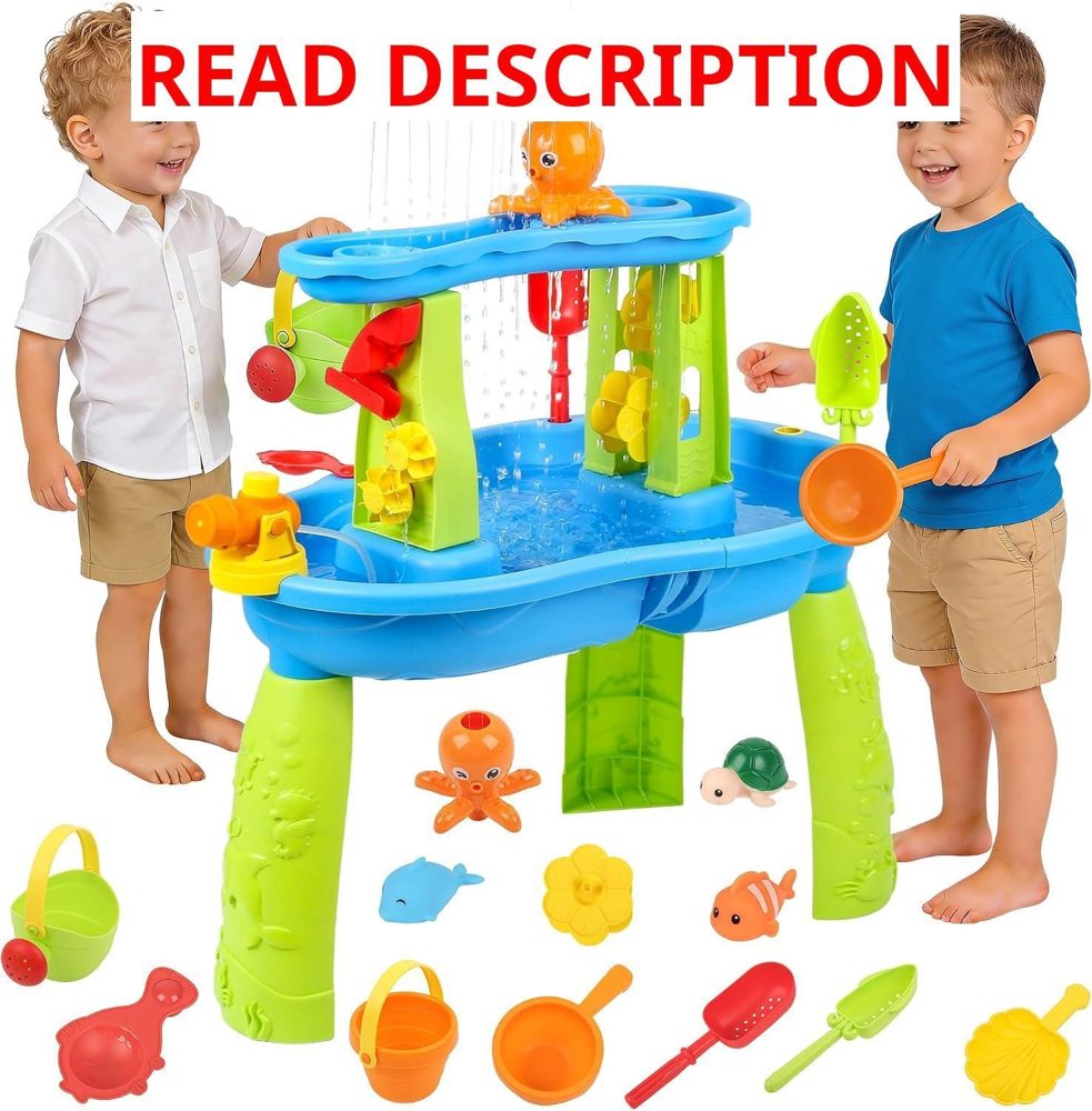 Toddler Sand Water Table Toy Blue