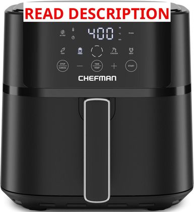 Chefman 6QT Air Fryer   Crisp & 4 Presets