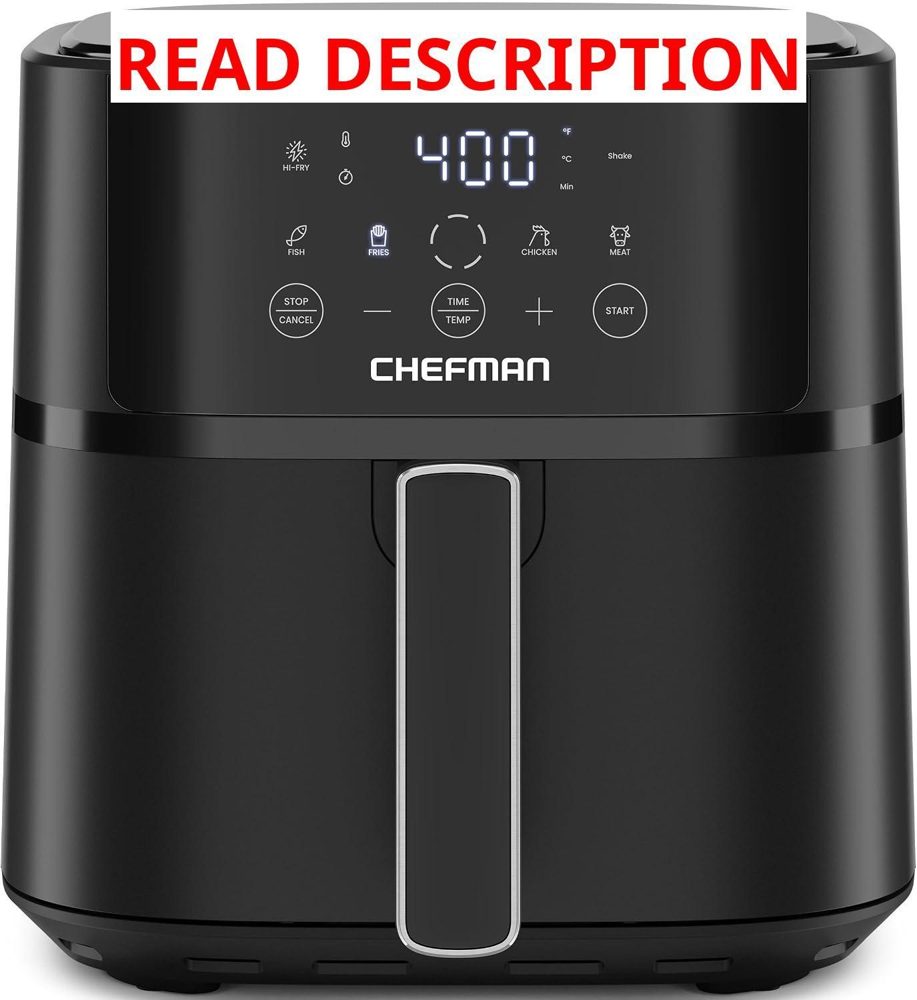 Chefman 6QT Air Fryer   Crisp & 4 Presets