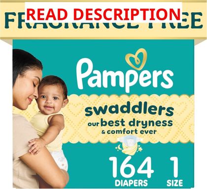 Pampers Swaddlers Diapers Size 1 164 Count
