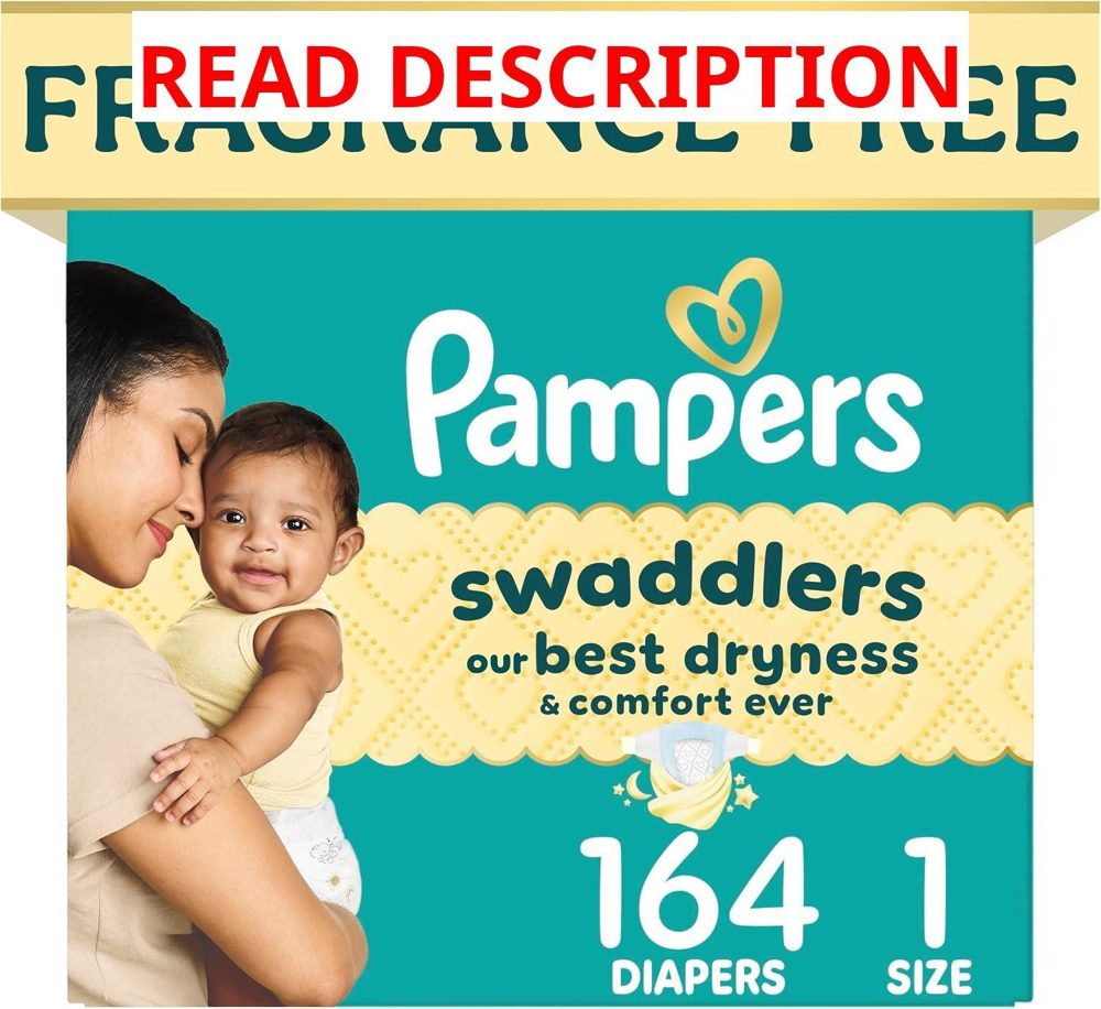 Pampers Swaddlers Diapers Size 1 164 Count