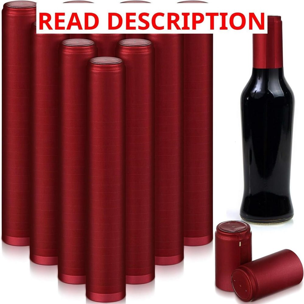 Zonon 200 Pcs PVC Heat Shrink Capsules 28x50mm