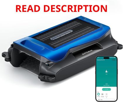 Solar Powered Pool Skimmer Robot (Blue)