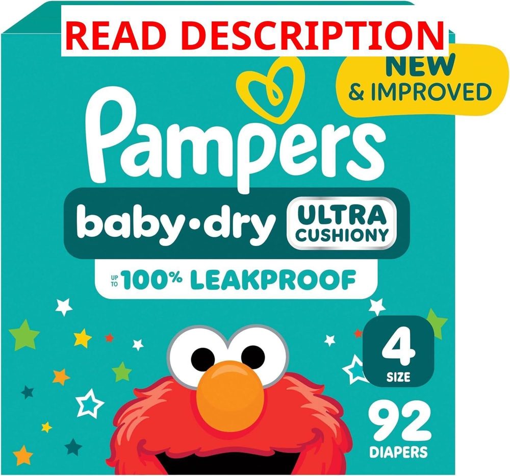 Pampers Baby Dry Diapers Size 4 92 ct