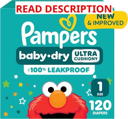 Pampers Diapers - Baby Dry Size 1 120 ct