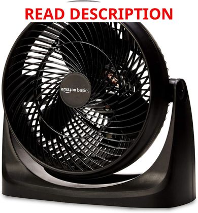 Amazon Basics Air Circulator Fan Desk Black