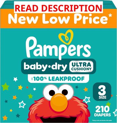 Pampers Baby Dry Diapers Size 3 210 ct