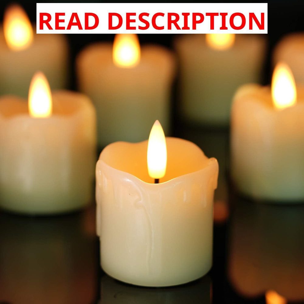 Homemory 2"x2" Real Wax LED Votive Candles