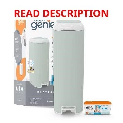 Diaper Genie Platinum Pail - Green