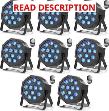 Rechargeable RGBW Par Lights with DMX
