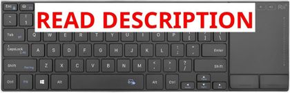 Rii 2.4G/Bluetooth Keyboard with Touchpad