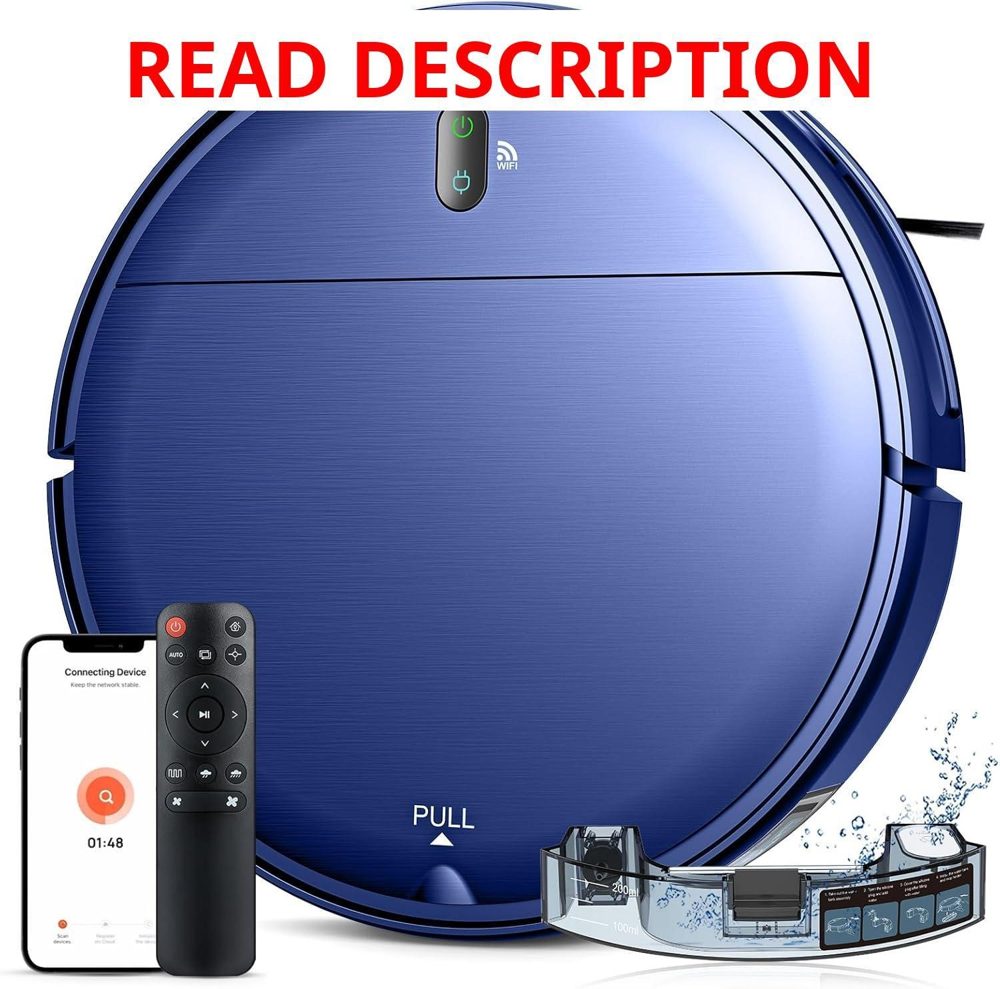 Robot Vacuum & Mop: 2-in-1 with WiFi