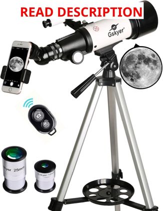 Gskyer 70mm Refractor Telescope with AZ Mount
