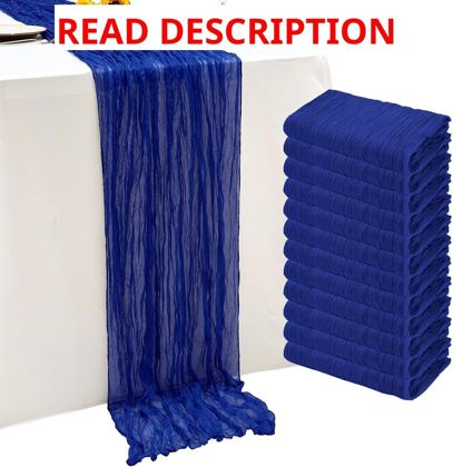 Royal Blue Cheesecloth Table Runner 20x120