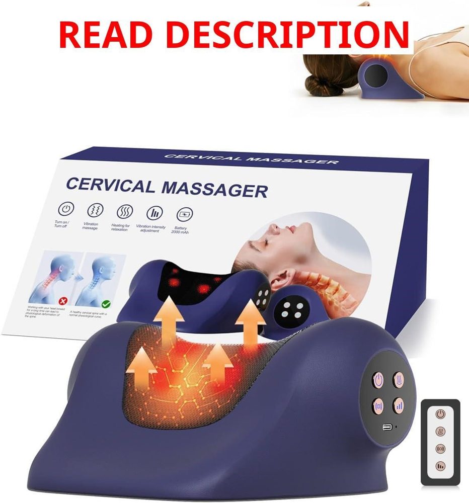 Heated Neck Stretcher with 3 Vibration Modes