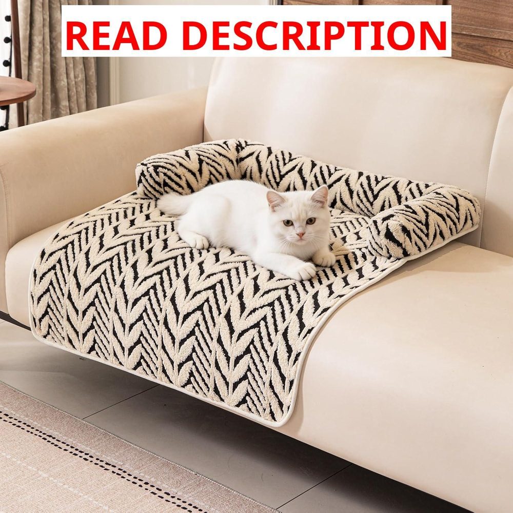 Calming Dog Bed Mat with Neck Support