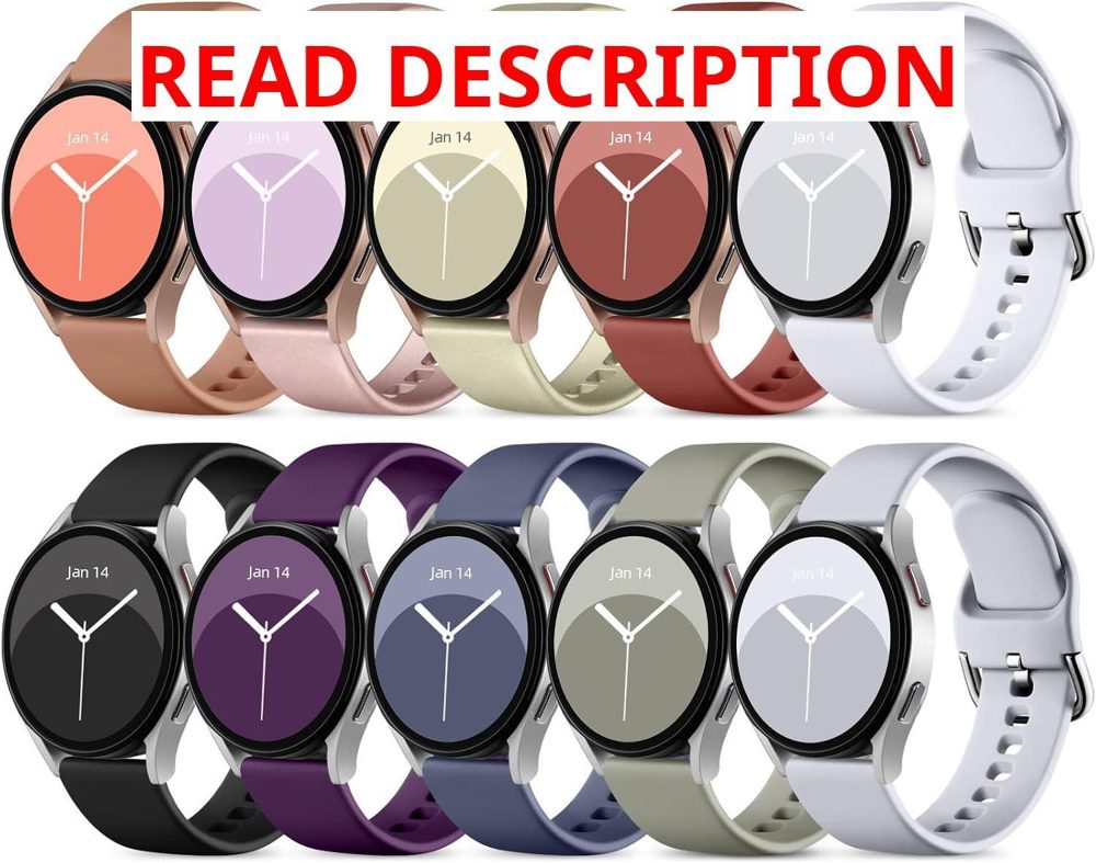 DaQin 10-Pack Bands for Galaxy Watch 20mm