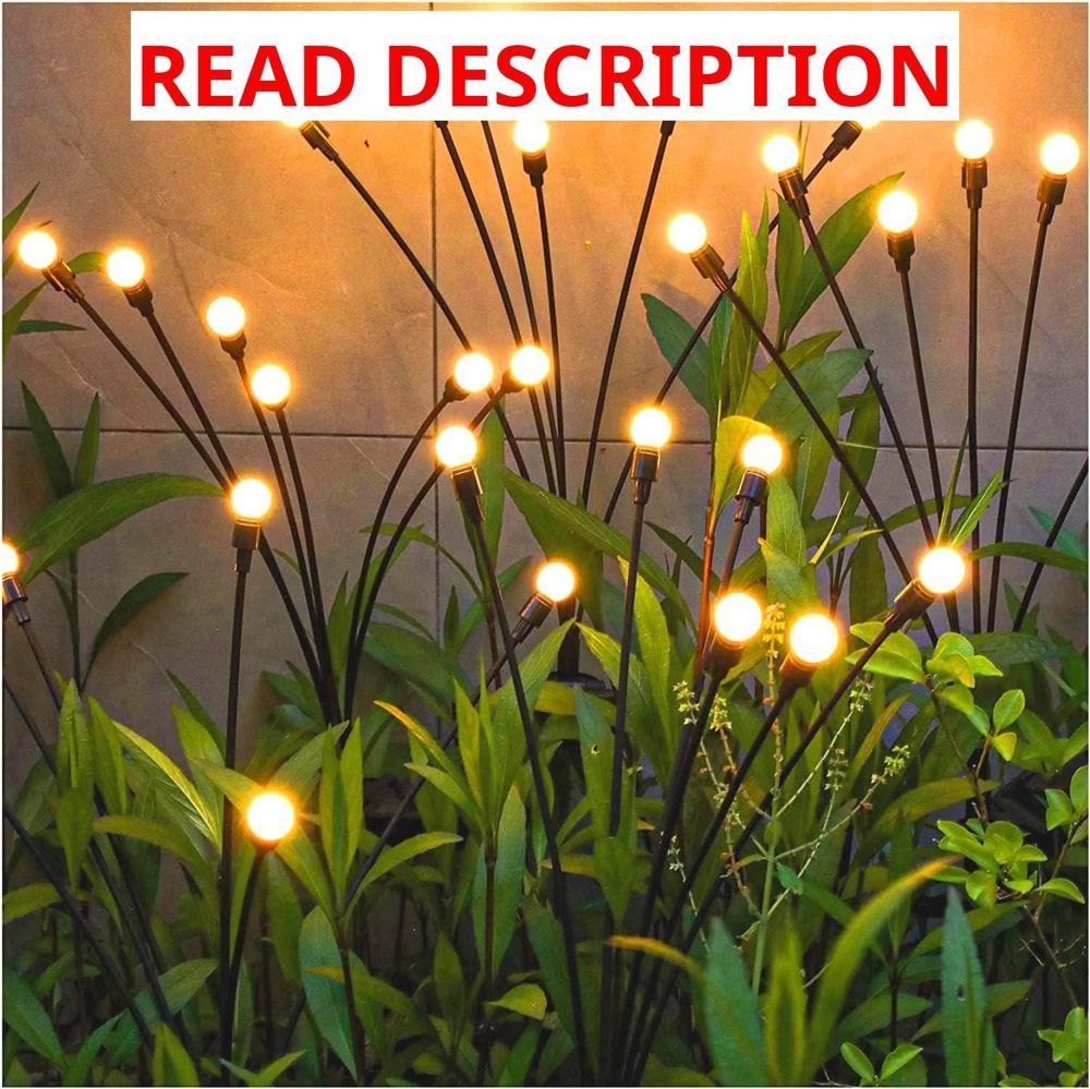 TONULAX Solar Garden Lights 6Pack 48LED