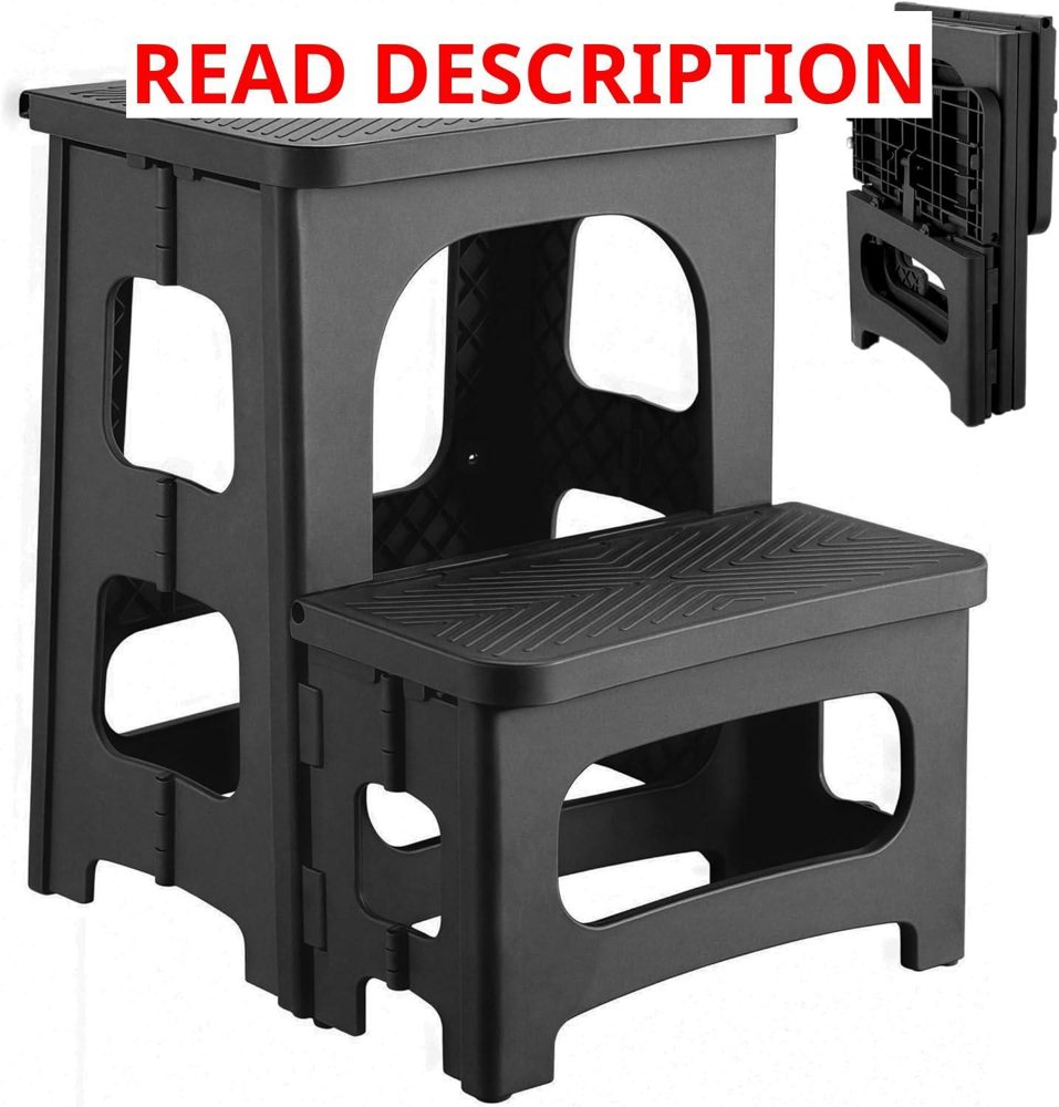 2-Step Foldable Stool 330 lb Capacity