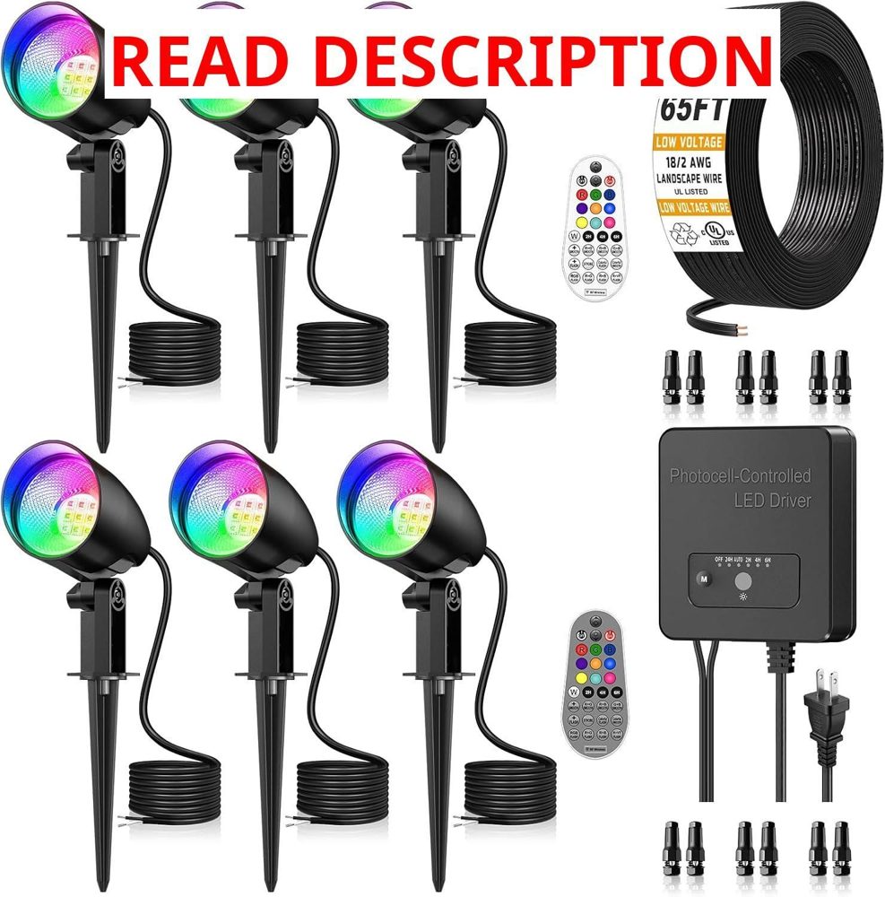 Low Voltage RGBW Spotlight 6Pack