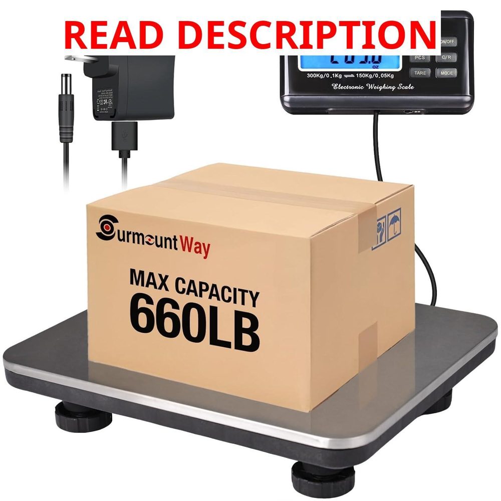 SurmountWay Heavy Duty Shipping Scale 660lbs