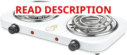 Compact Countertop Burner 2000W White