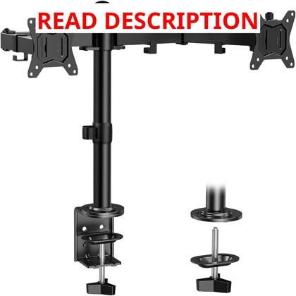 ErGear Dual Monitor Stand: 2x32" Tilt/Rotate