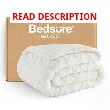 Bedsure White Cozy Blanket - Gentlesoft Sherpa