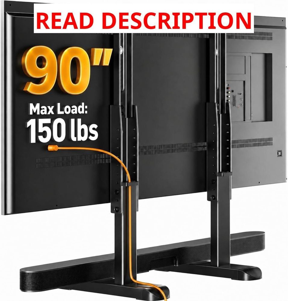 Perlegear TV Stand Legs 37 90" up to 150 lbs