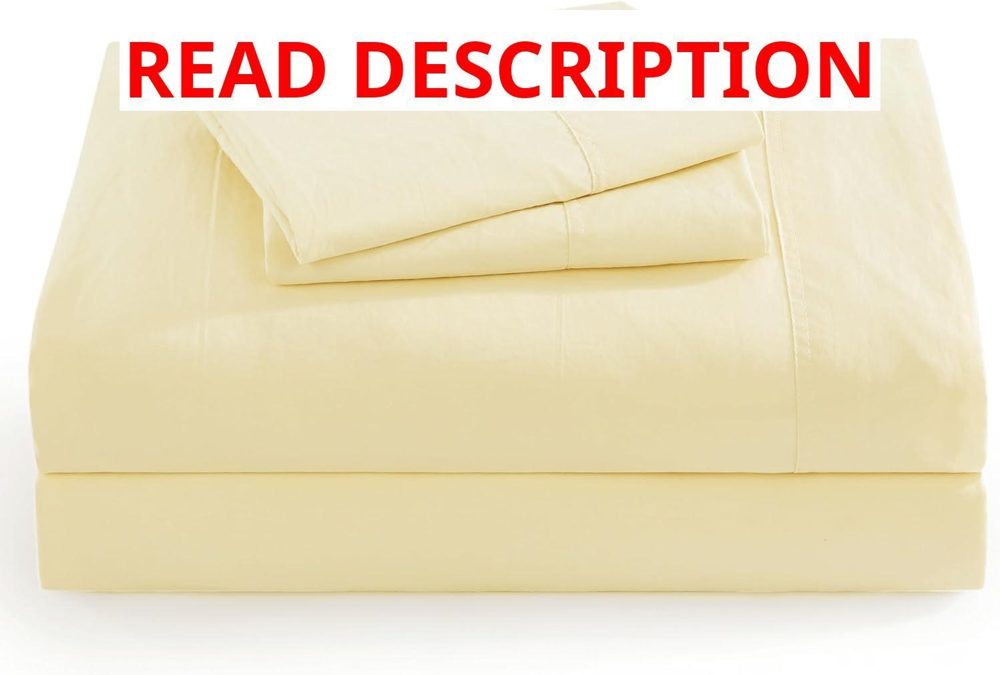 Crescent Hospital Twin XL Cotton Sheet Cream