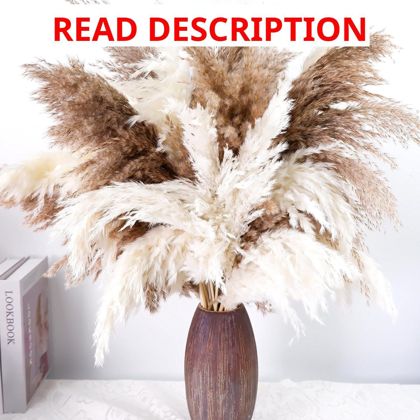 Tall Pampas Grass 40 pcs for Floor Vase 17"
