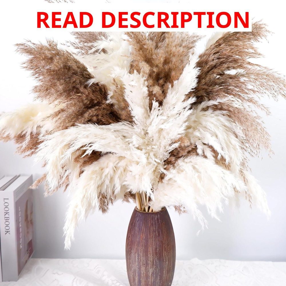 Tall Pampas Grass 40 pcs for Floor Vase 17"