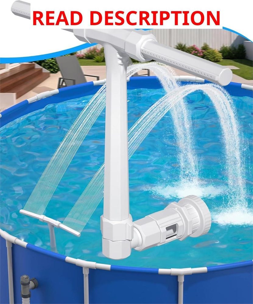 POOLHOUR Dual Spray Pool Fountain White