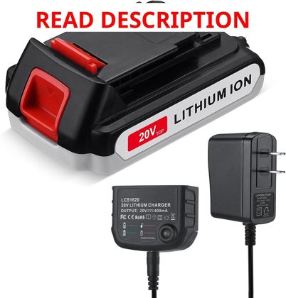 4000mAh Battery for Black+Decker 20V