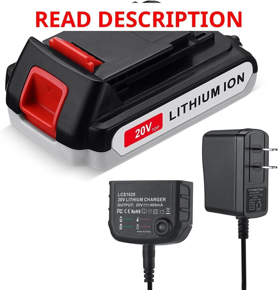 4000mAh Battery for Black+Decker 20V