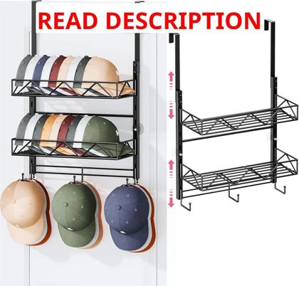 SWTYMIKI Over Door Hat Organizer - 3 Tier Rack