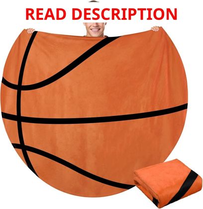 Hahafelt 60" Round Sports Throw Blanket