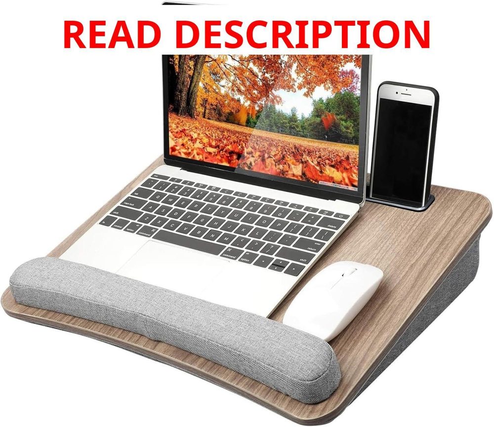 HUANUO Laptop Lap Desk with Cushion 15.6"