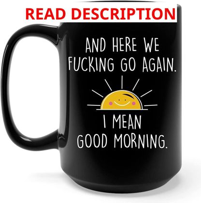 Vivulla68 Here We Go Again Mug 15oz Black