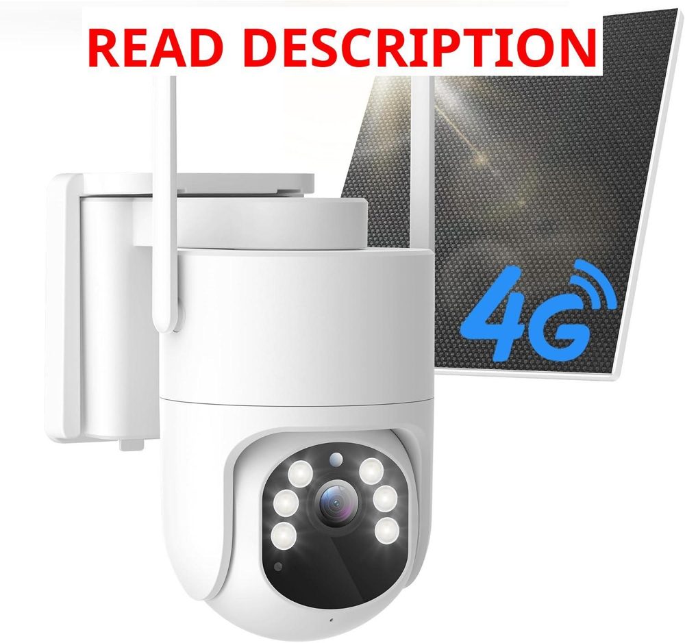 4G LTE Camera: 360  View Solar Power