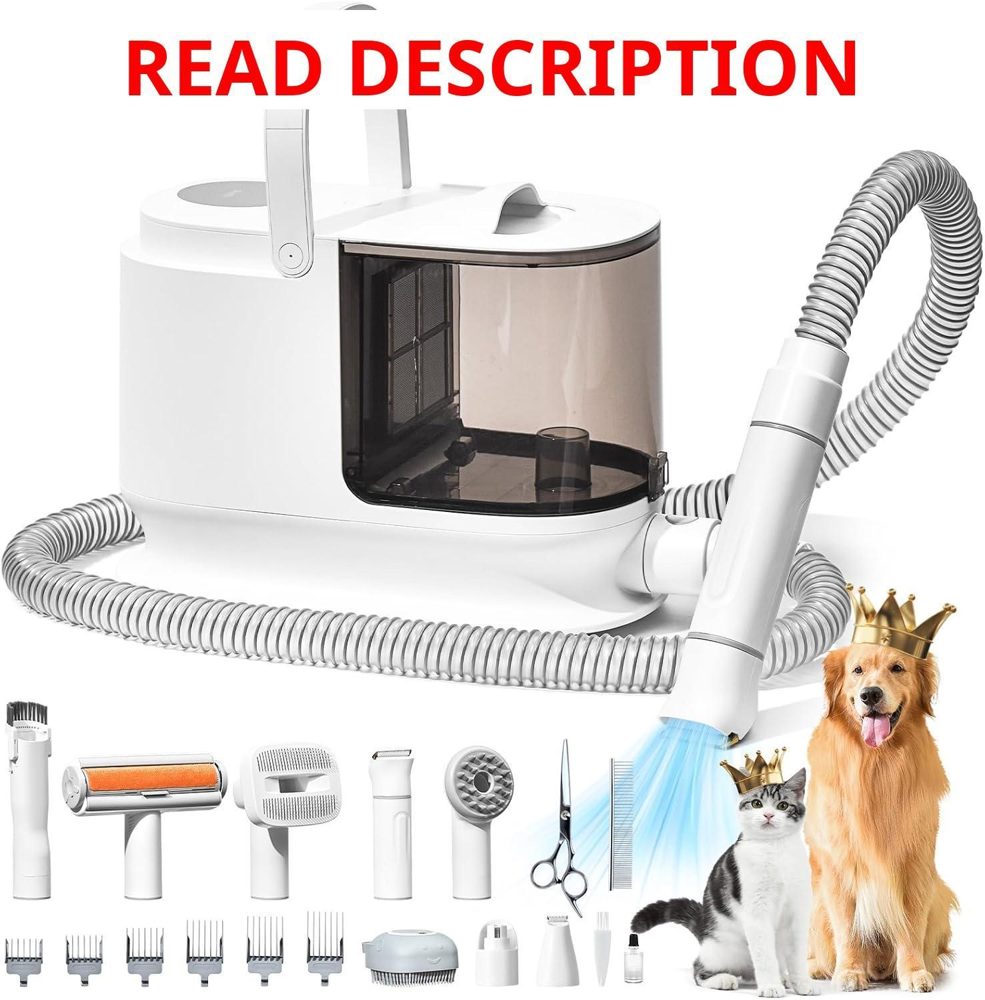 Bunfly Dog Grooming Kit & Hair Vacuum 3.5L