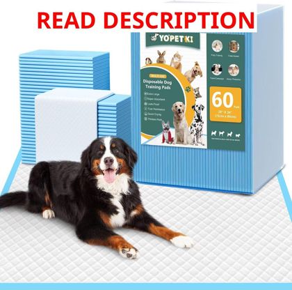 60 Count Extra Large Dog Pee Pads 28" x 34"