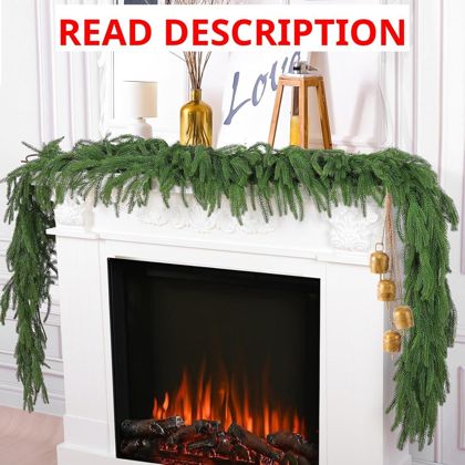 Hananona 2Pcs 9ft Norfolk Pine Garlands