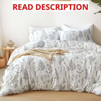 Loves Cabin White Queen Comforter Set 3pc