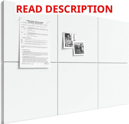 Bumusty 36x24 Cork Board Alternative 6-Pack