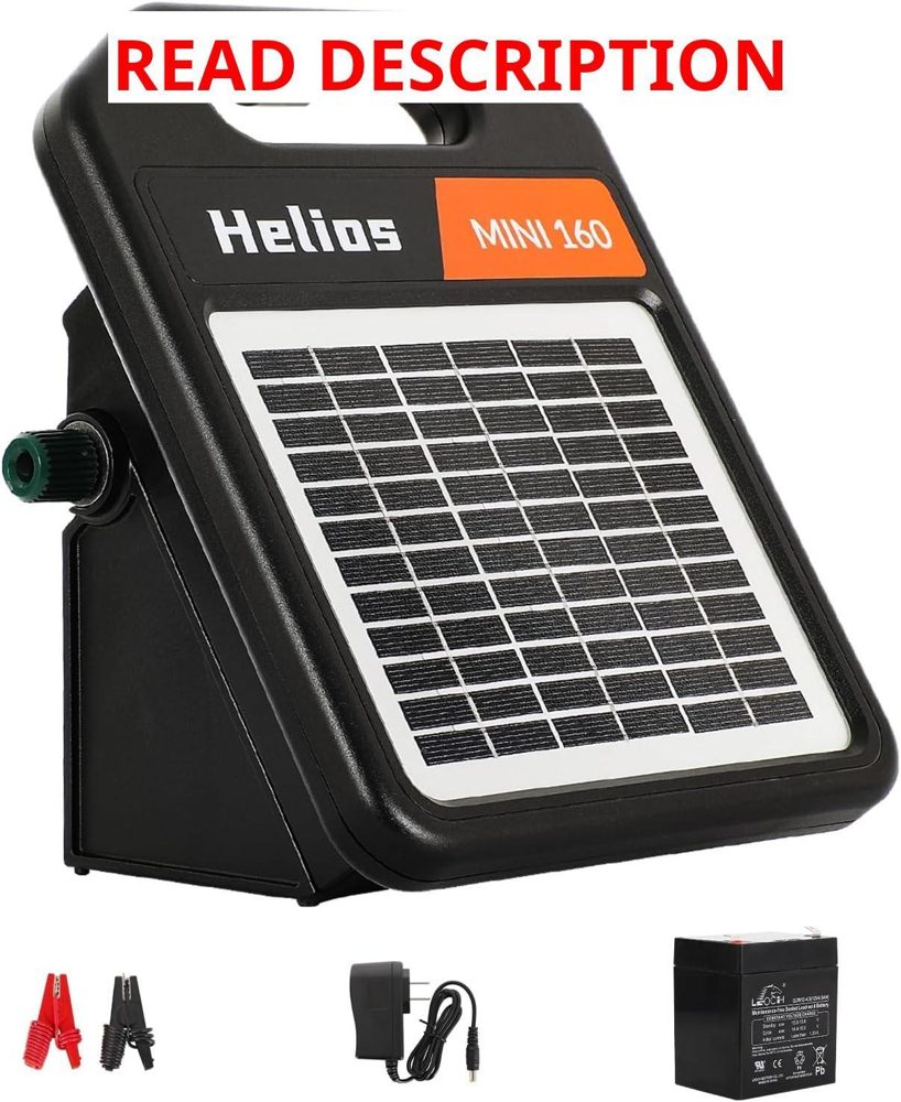 10 Miles Solar Electric Fence Charger
