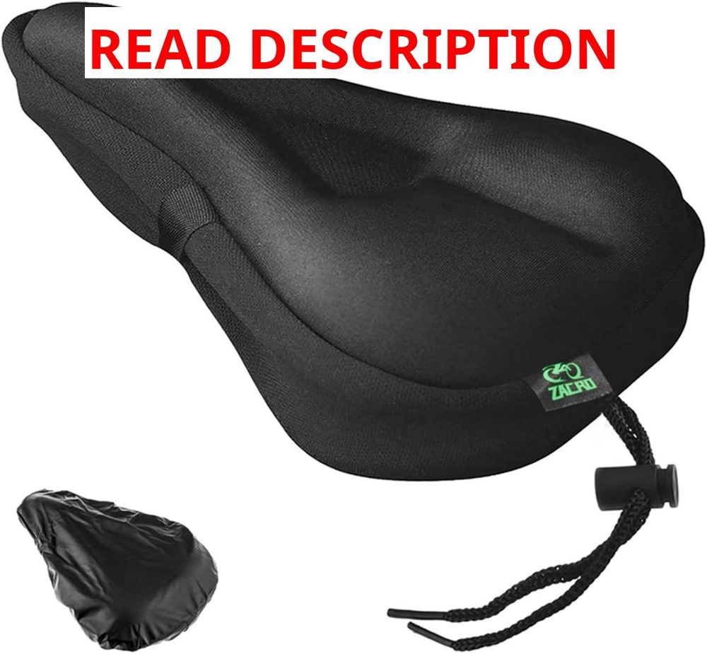 Zacro Gel Padded Bike Seat Cover for Peloton
