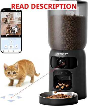AI Automatic Cat Feeder with 2K Cameras Wi-Fi