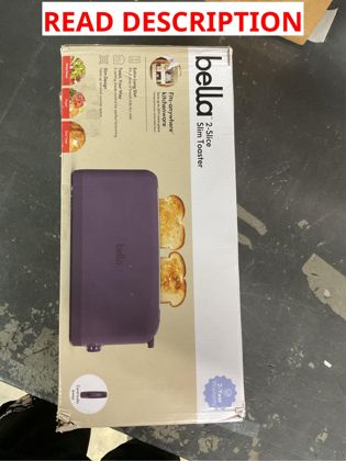 Bella 2-Slice Slim Toaster Fits-anywhere
